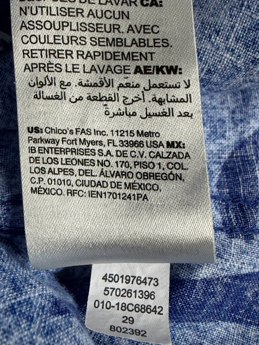 Chico's Linen Button-Down Shirt,EUC,Size XL - Picture 11 of 11